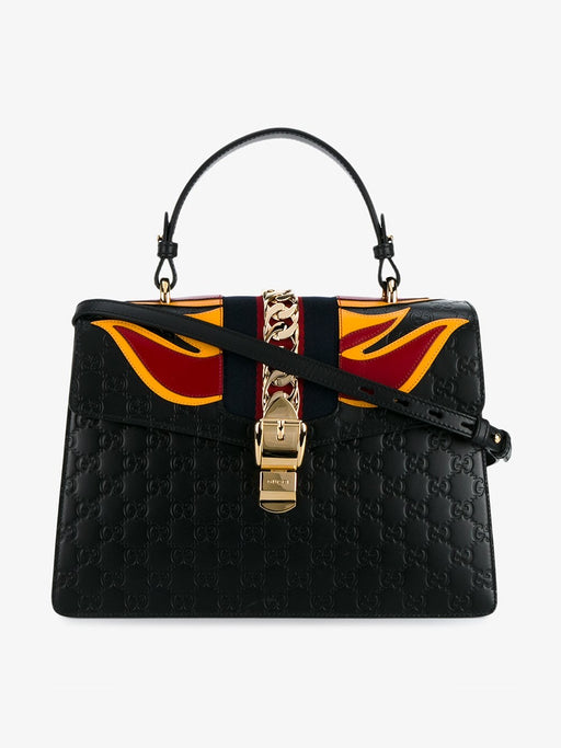 Gucci Sylvie bag with flames