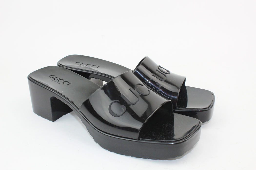 Gucci Rubber Slide Sandals
