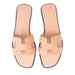 Hermes Oran sandals Beige Macrame