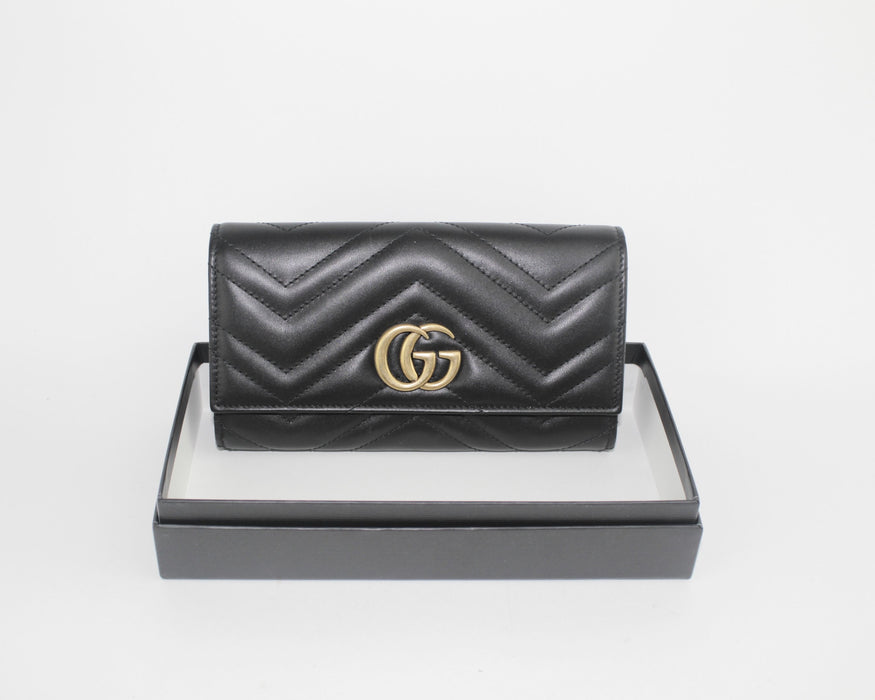 GUCCI GG MARMONT QUILTED WALLET