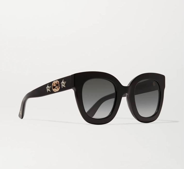 Gucci Round-frame acetate sunglasses with star