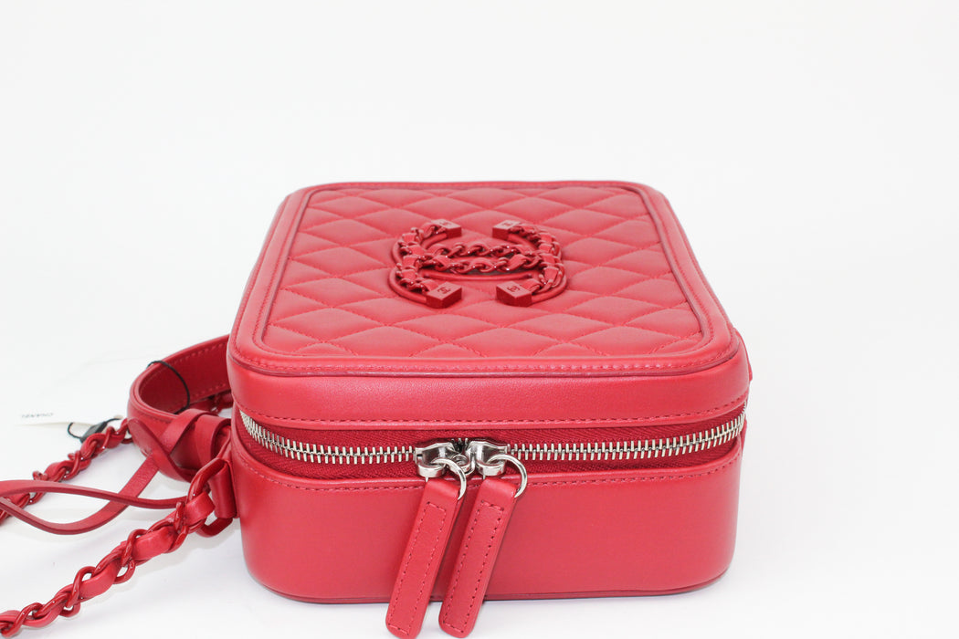 Chanel Dark Red Vanity Case