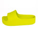 Balenciaga Chuncky Pool Slides in Acid Lime