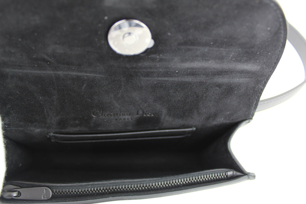 DIOR SADDLE BELT POUCH BLACK MATTE