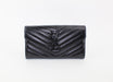 SAINT LAURENT QUILTED LEATHER WALLET