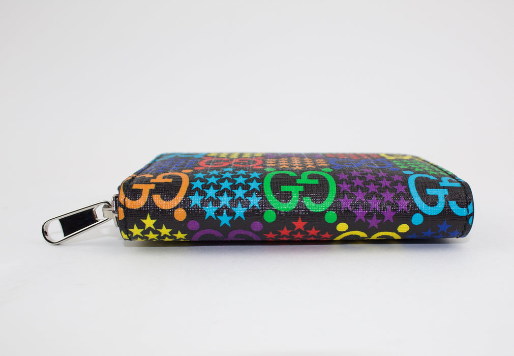 GUCCI GG PSYCHEDELIC ZIP CARD CASE