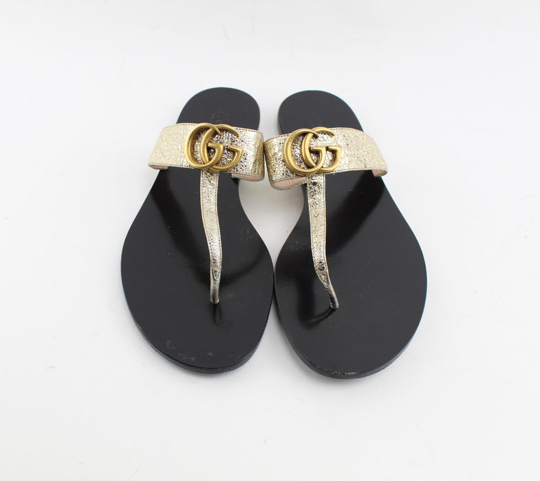 GUCCI LEATHER THONG SANDAL SIZE 41 - LuxurySnob