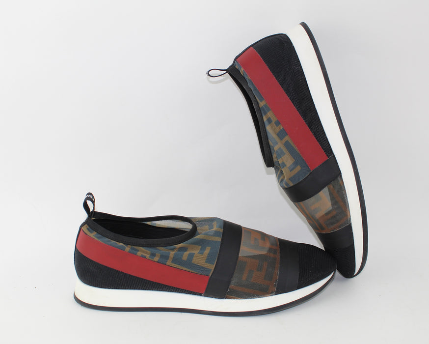 FENDI RUNWAY MESH FF TRAINER SNEAKERS SIZE 39 - LuxurySnob
