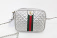 GUCCI TRAPUNTATA QUILTED MINI LEATHER CAMERA BAG