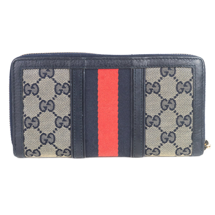 Gucci Ophida GG Wallet Navy