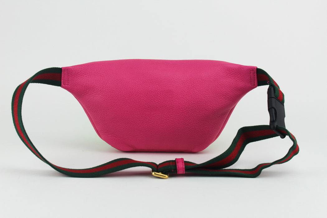 GUCCI PINK LOGO BELT BAG SMALL