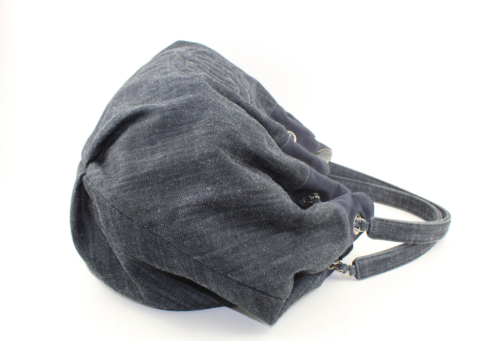 Chanel Quilted Denim large Cabas Bag