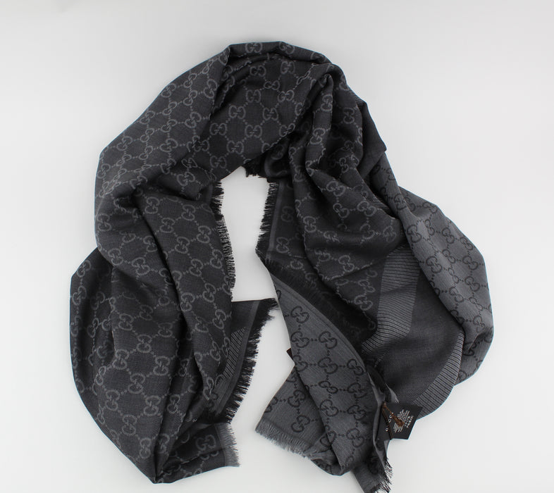 GUCCI WOOL & SILK SCARF