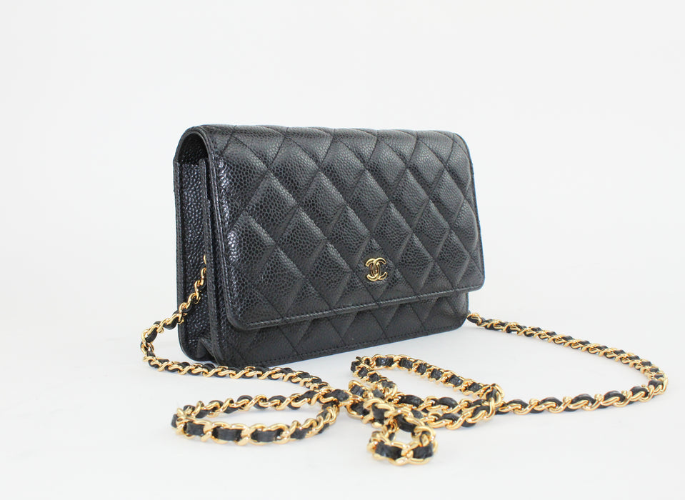 Chanel Wallet on Chain Caviar Black