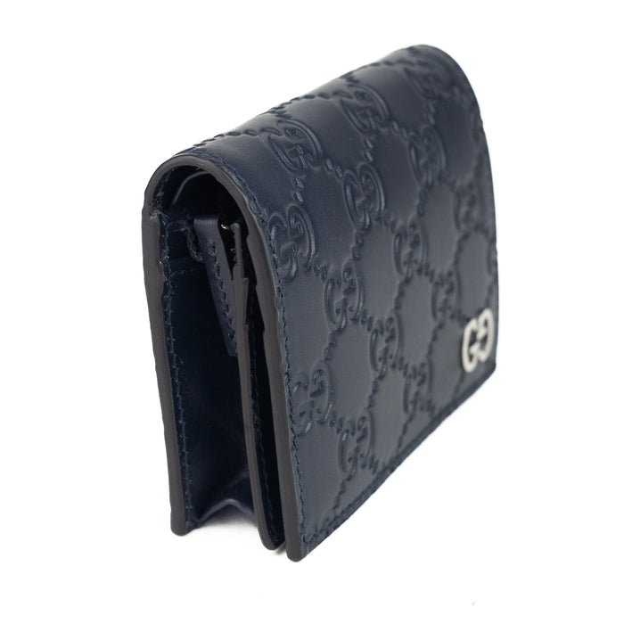 Gucci GG Signature Wallet Navy