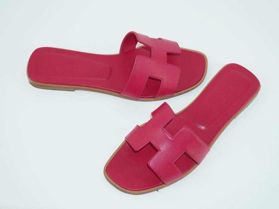 Hermes Oran Sandals in Pink