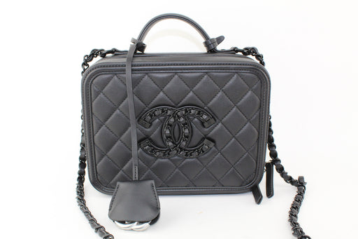 CHANEL BLACK VANITY CASE