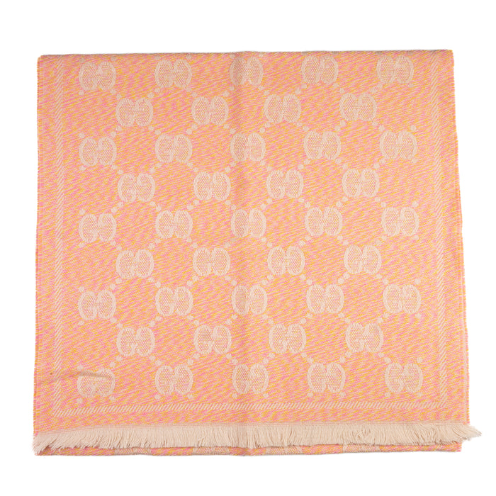 Gucci GG Jacquard Wool Scarf Shawl