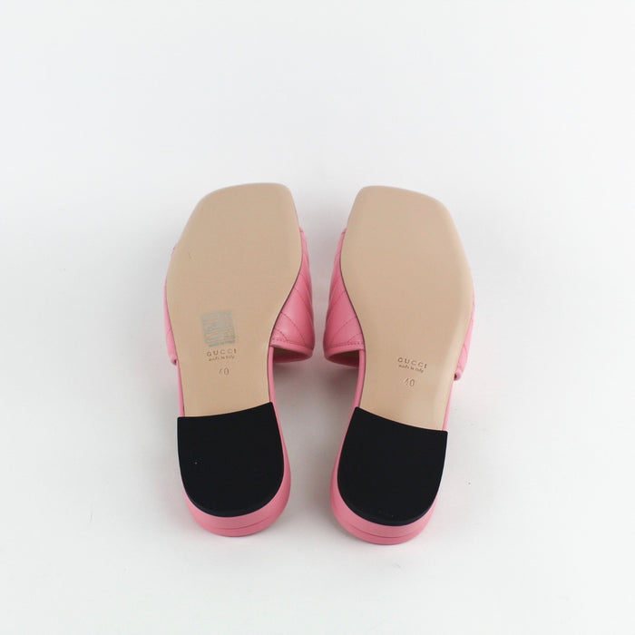 GUCCI MARMONT GG SLIDE PINK