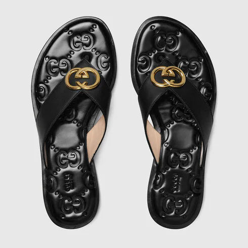 Gucci Interlocking G Thong Sandals — LSC INC