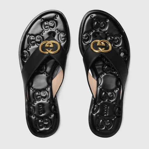 Gucci Interlocking G Thong Sandals