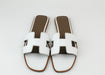Hermes Oran Sandals white