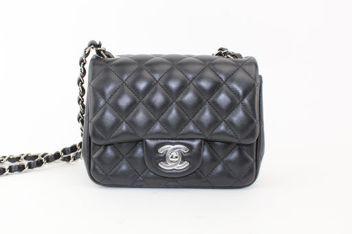 CHANEL LAMBSKIN MINI FLAP SQUARE BAG