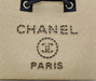 Chanel Straw Calfskin Deauville Tote