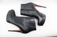 CHRISTIAN LOUBOUTIN BLACK ARMONY 140MM BOOTS SIZE 39.5 