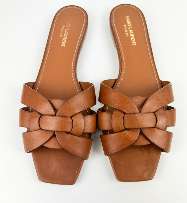 Saint Laurent Tribute Flat Sandals