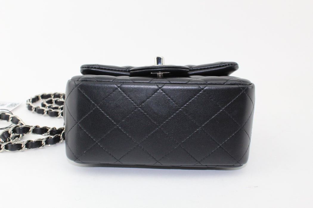 CHANEL LAMBSKIN MINI FLAP SQUARE BAG