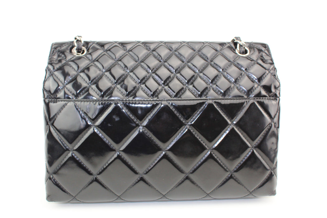 Chanel Jumbo Classic Patent Quilted Flap Bag