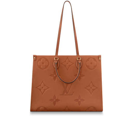 Louis Vuitton On The Go GM Monogram Empreinte Leather in Cognac