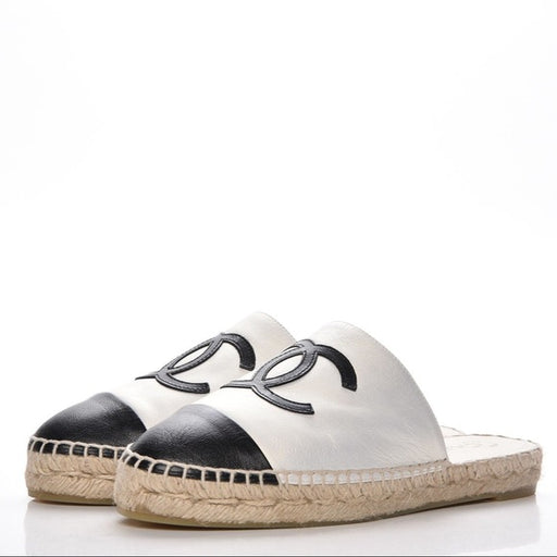 CHANEL IRIDESCENT ESPADRILLE MULES - LuxurySnob