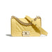 CHANEL CHEVRON SMALL BOY BAG YELLOW