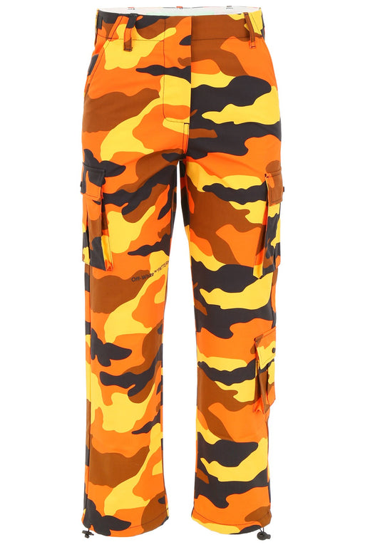 OFF-WHITE OVERSIZED CAMOUFLAGE CARGO PANT SIZE 44 - LuxurySnob